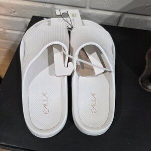 Calia White Slides Sz 10 NWT